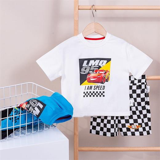 迪士尼童装 男童短袖t恤套装夏装新款儿童运动休闲两件套 商品图3