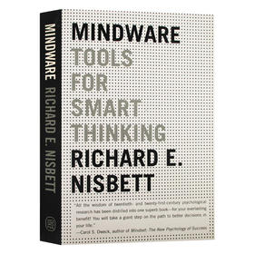 逻辑思维 拥有智慧思考的工具 英文原版 Mindware Tools for Smart Thinking Richard E Nisbett 理查德尼斯贝特 英文版进口英语书