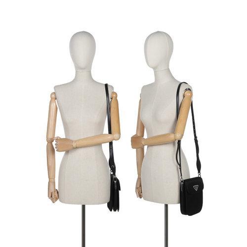 PRADA/普拉达 2021款 女士织物/配皮单肩斜挎包 1BD259 2DLN 商品图4