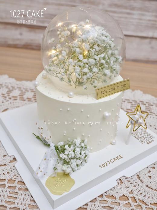 1027 CAKE | 鲜花款蛋糕 满天星 小仙女蛋糕 水晶球 商品图1