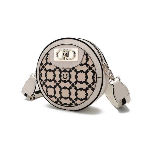 【国内现货】Salvatore Ferragamo/菲拉格慕 2021款 女士皮革圆形单肩斜挎包 210424 商品图1
