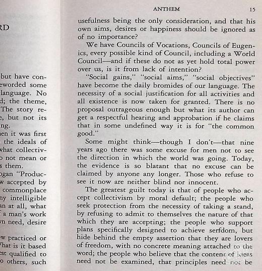 【中商原版】[英文原版]Anthem 赞美诗/安·兰德 Ayn Rand/SIGNET/50周年版 商品图5