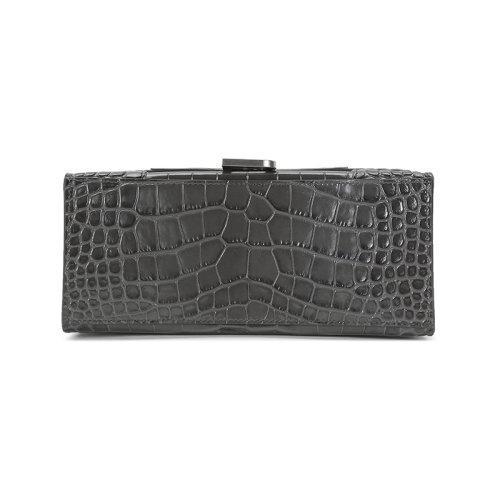 【国内现货】Balenciaga/巴黎世家 2021款 女士牛皮革Hourglass手提单肩斜挎包沙漏包小号 593546 1LR6Y 商品图8