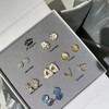 S925银七天耳钉女耳环耳饰AB礼盒套装组合礼物国庆清明出游 商品缩略图2