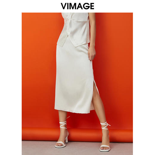VIMAGE纬漫纪夏季新款时尚舒适半裙V1706312 商品图2