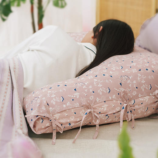 森林碎花系列侧睡u型枕荞麦壳亲水棉 商品图2