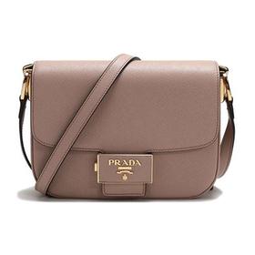 【现货秒发】PRADA/普拉达 女士Emblème系列Saffiano皮革单肩斜挎包 1BD217 NZV