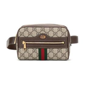 【现货秒发】GUCCI/古驰 女士Ophidia系列帆布小号腰包 517076 96I3B
