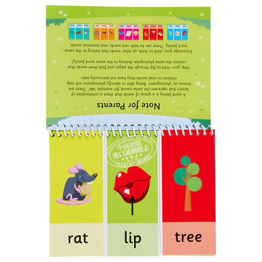 【中商原版】Flipover Phonics Short Vowels 里奥船长 cvc英语自然拼读卡片 phonics教材小学英文音标台历翻翻卡教具 商品图5