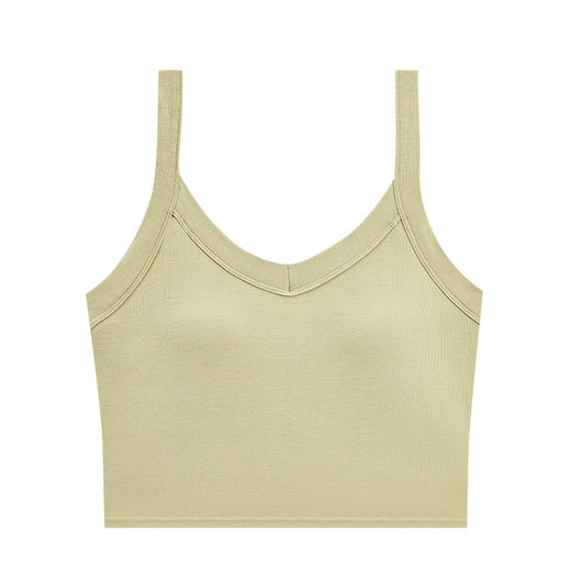 【带胸垫】 二件减10元辣妹纯色吊带背心一体式胸垫外穿上衣无钢圈细带打底抹胸 JX 000 99106 商品图8