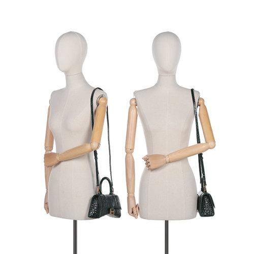 Balenciaga/巴黎世家 女士超小号牛皮Hourglass手提单肩斜挎包592833 1LRGM 商品图4