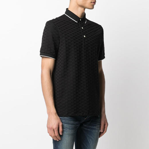 【二】EMPORIO ARMANI 阿玛尼 男士短袖T恤 黑色 8N1FP0 1JHWZ 0999 商品图1