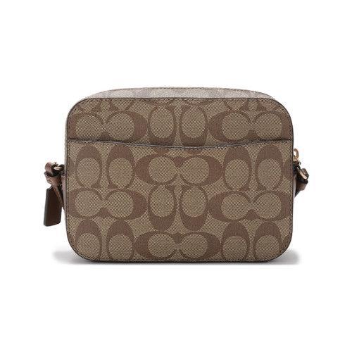 【国内现货】COACH/蔻驰 女士迷你款涂层帆布/配皮单肩斜挎包相机包 91677 商品图7