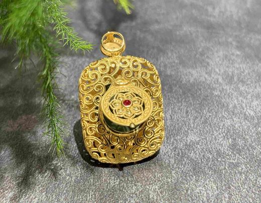 【御珠宫坊】金镶碧玉猫眼吊坠 商品图6