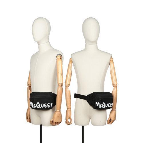 【国内现货】Alexander McQueen/亚历山大麦昆 2021款 男士织物胸包斜挎包腰包 625512 HWC2B 商品图4