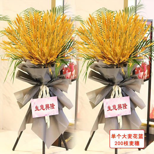 单个大麦三角架开业花篮明星应援商场服装店新店开张开业乔迁大麦