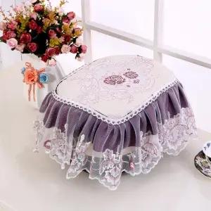 U56278 田园椭圆形电饭锅罩多功能欧式盖巾布艺蕾丝电饭煲家用盖 商品图1