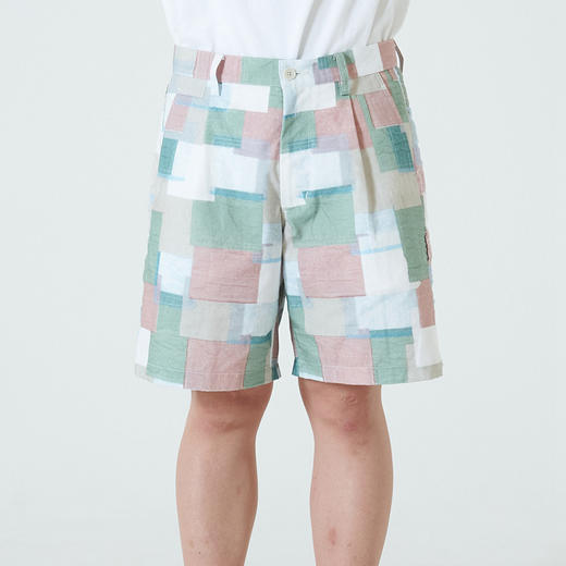 KUON Patchwork Shorts 古布印花拼接短裤 休闲裤 日本制 商品图2