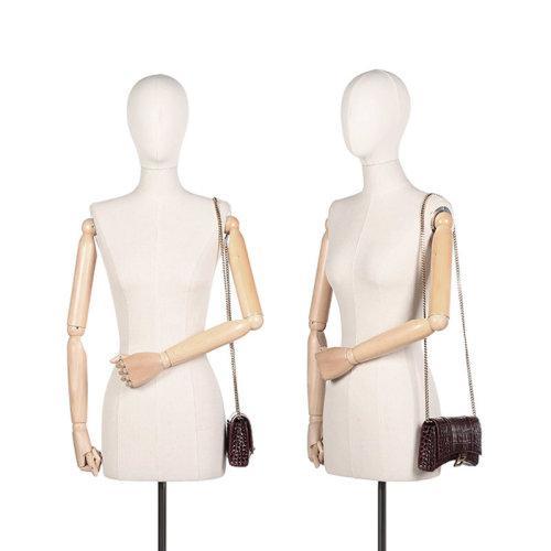 【国内现货】Balenciaga/巴黎世家 2021款 女士迷你款XS号牛皮Hourglass仿古做旧单肩斜挎包链条包沙漏包 656050 1LRGM 商品图14