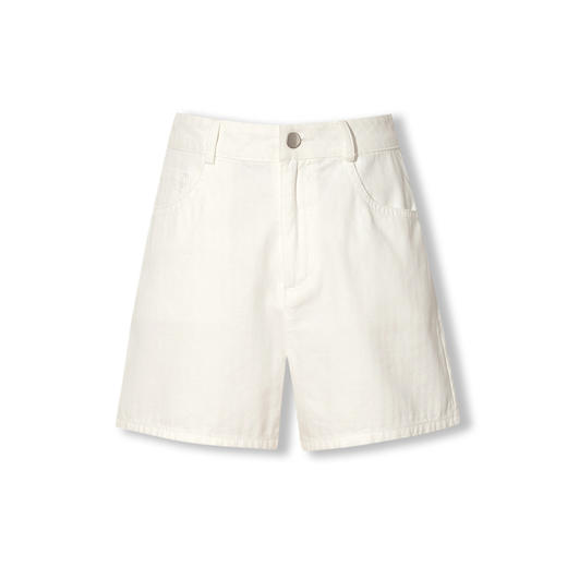 【商场同款】麦檬夏高腰一粒扣装饰休闲短裤5C4151031 商品图4