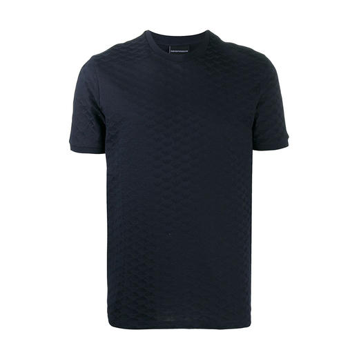 【一】EMPORIO ARMANI 阿玛尼 男士圆领短袖T恤 深蓝 8N1TL7 1JHWZ 0920 商品图0