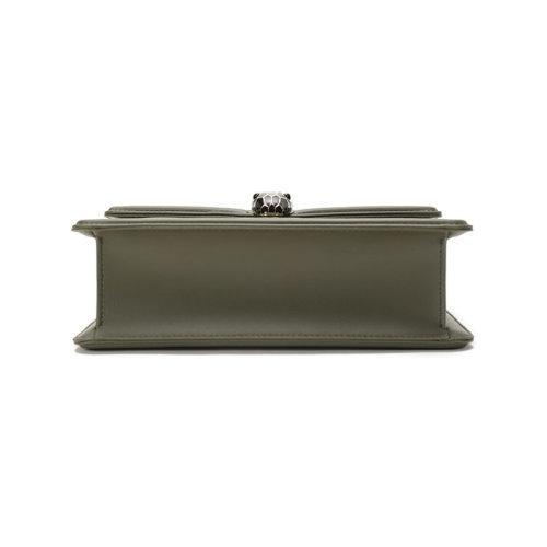 【国内现货】BVLGARI/宝格丽 女士SERPENTI DIAMOND BLAST系列皮质蛇头扣绗缝手提单肩斜挎包 289731 商品图4