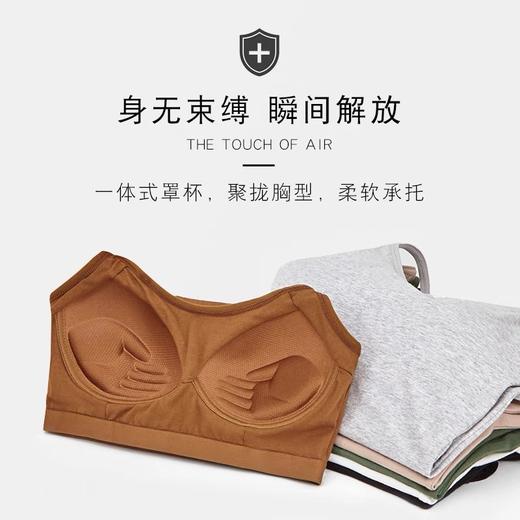 【带胸垫 二件减10元】长款棉吊带背心打底防走光文胸女无钢圈聚拢上托抹胸  JX 000 9988 商品图3