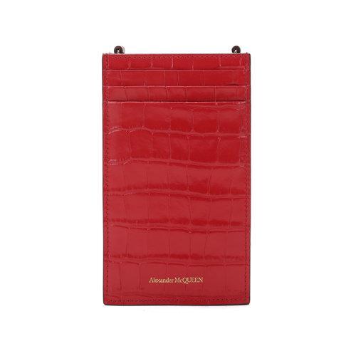 AlexanderMcQueen/亚历山大麦昆 女士牛皮革骷髅头单肩斜挎包链条包手机包 632035 1JMFG 商品图7