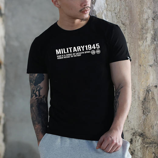2022FB战术军风系列MILITARY1945图案印花军迷户外休闲T恤夏装汗T NMT-1818 商品图0