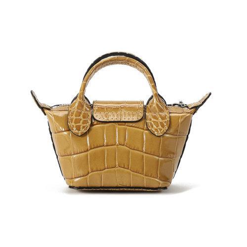 Longchamp/珑骧 2021春夏 女士LE PLIAGE CUIR系列迷你款牛皮手提单肩斜挎包链条包零钱包 10099 HVC 商品图11