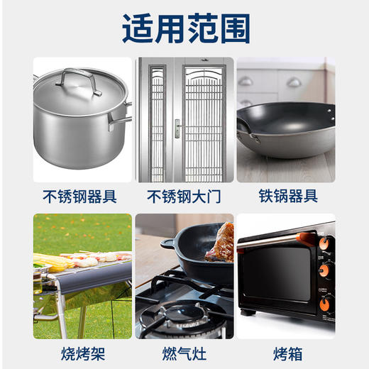 「适用不锈钢制品」不锈钢清洁膏 多用清洁工具除锈厨房用品去污除锅底黑垢去烧痕焦渍烧黄 商品图2