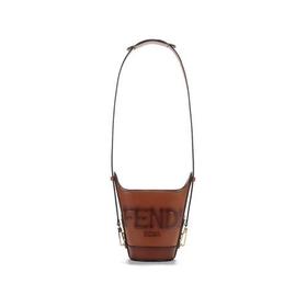【国内现货】FENDI/芬迪 2021款 女士皮革单肩斜挎包水桶包 8BT348 AC9L