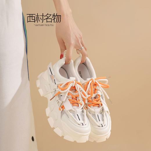 西村名物小香风老爹鞋女2022春新款商场同款运动休闲透气板鞋X22AM10121 商品图3
