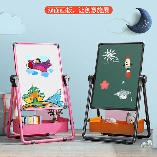幼儿童画画板磁性无尘支架式小黑板家用宝宝写字白板涂鸦可擦画架 商品图8