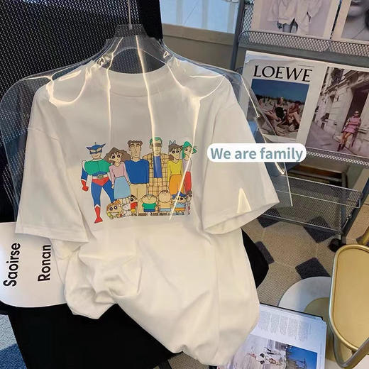 黛唯梵绿色小熊T恤2022夏季新款韩版宽松ins潮学生卡通印花短袖t恤女国庆清明出游七夕情人节 商品图1