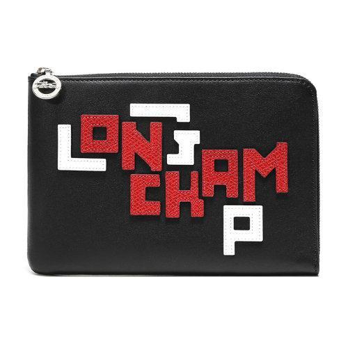 Longchamp/珑骧 女士LE PLIAGE CUIR LGP系列羊皮手拿包IPAD?保护套 4848 755 001 商品图0