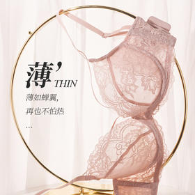 夏娃的诱惑极光组内衣女夏季薄款软钢圈超薄蕾丝文胸上托性感纯欲风bra