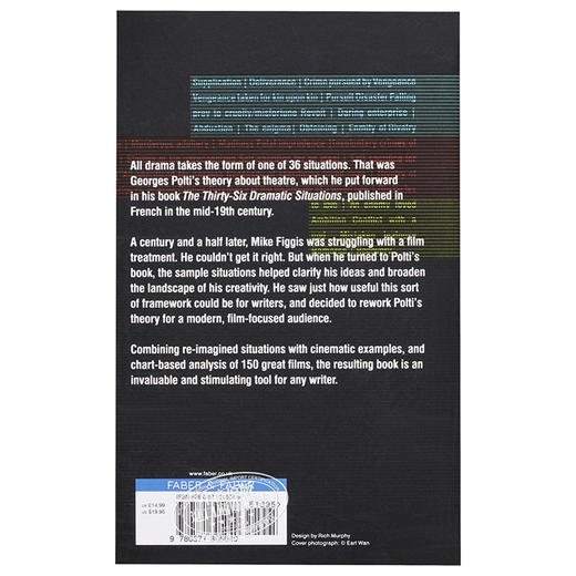 【中商原版】36个戏剧方位 英文原版 艺术 The Thirty-Six Dramatic Situations Mike Figgis Faber 商品图1