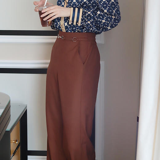 睐时尚设计感阔腿裤 620138 商品图1