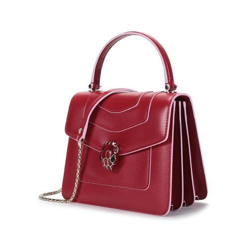 【国内现货】BVLGARI/宝格丽 2021款 女士SERPENTI FOREVER ACCESSORIES系列牛皮蛇头扣手提单肩斜挎包 289220 商品图1