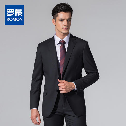 【上衣+裤子】罗蒙春秋西服套装男士正装商务通勤职业西装两件套 商品图0