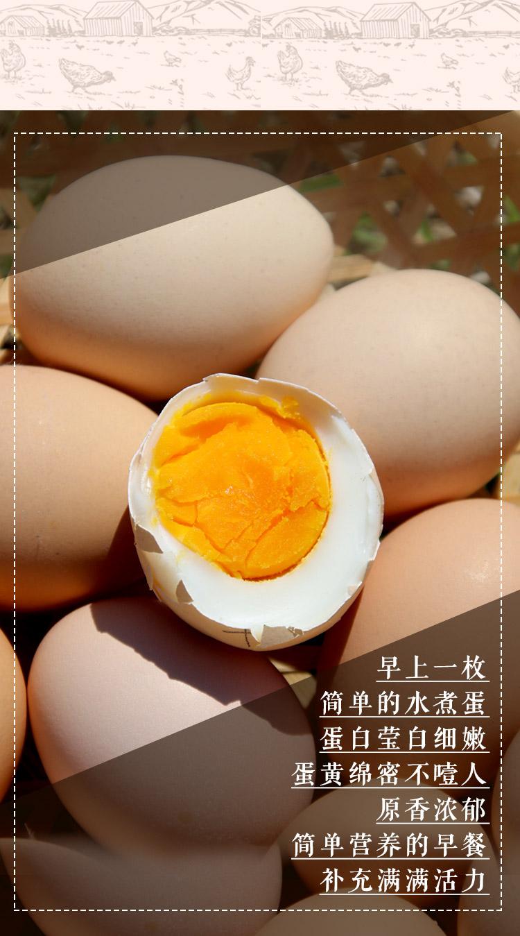 宝宝辅食散养北京油鸡蛋卵磷脂含量高适合做宝宝辅食包邮30枚