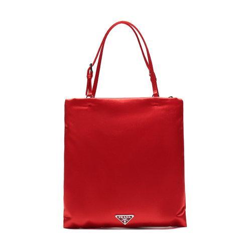 【现货秒发】PRADA/普拉达 单肩包 女士织物玫瑰装饰手提单肩斜挎包 1BA252 2DCN VO1L 商品图4