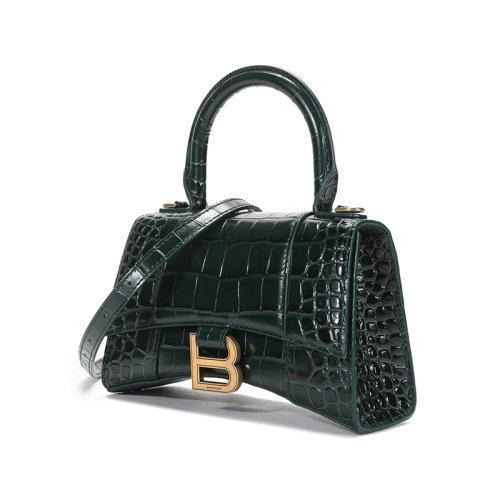 Balenciaga/巴黎世家 女士超小号牛皮Hourglass手提单肩斜挎包592833 1LRGM 商品图1