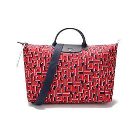 Longchamp/珑骧 女士LE PLIAGE系列大号织物短柄手提单肩包旅行包饺子包 1624 412