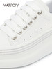 westory2022新款春秋夏季女麦昆真皮奢侈高端厚底增高百搭小白鞋S22AM54311 商品缩略图2