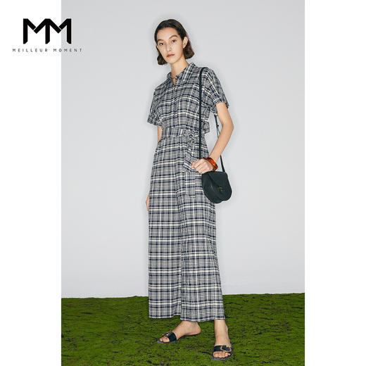 【商场同款】麦檬夏不规则文艺风格纹连体裤5C4290151 商品图1