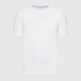 EMPORIO ARMANI EA7 阿玛尼 男士圆领短袖T恤 白色 3LPT81 PJM9Z 1100