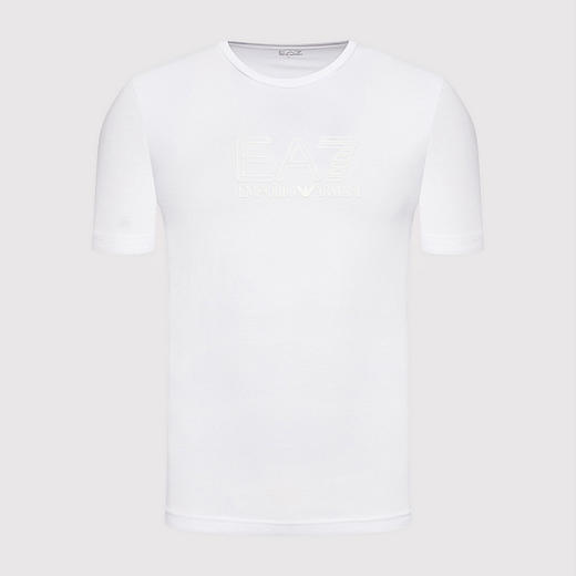 EMPORIO ARMANI EA7 阿玛尼 男士圆领短袖T恤 白色 3LPT81 PJM9Z 1100 商品图0