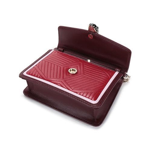 【国内现货】BVLGARI/宝格丽 2021款 女士SERPENTI DIAMOND BLAST系列皮质蛇头扣单肩斜挎包腰包手拿包 288845 商品图3